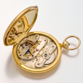 Danish/Swiss gold watch with chronometer escapement Circa 1855