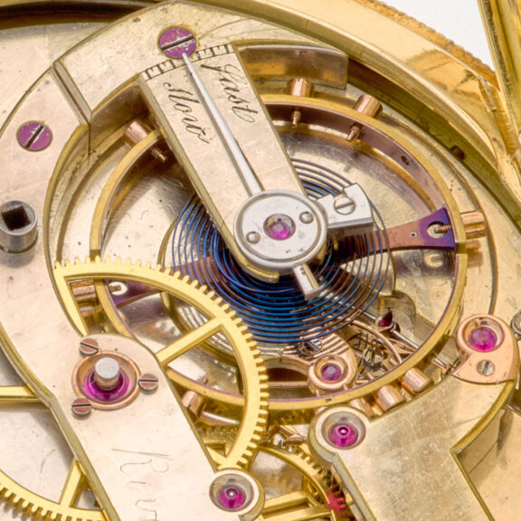 Danish/Swiss gold watch with chronometer escapement Circa 1855 Danish/Swiss gold watch with chronometer escapement Circa 1855