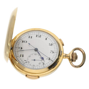Swiss 18K gold minute repeating chronograph Circa 1910