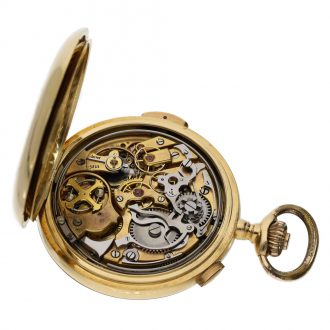 Swiss 18K gold minute repeating chronograph Circa 1910