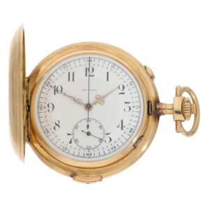 Swiss 14K gold minute repeating chronograph lever Circa 1900