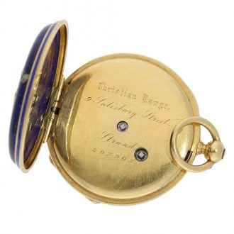 English 18k gold Lepine open faced pocket watch Circa 1850