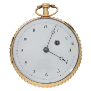 Swiss gold quarter repeating verge pocket watch Circa 1800