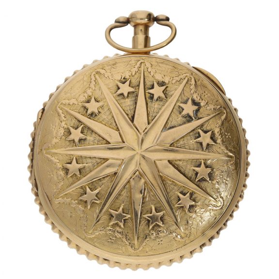 Swiss gold quarter repeating verge pocket watch Circa 1800 Swiss gold quarter repeating verge pocket watch Circa 1800