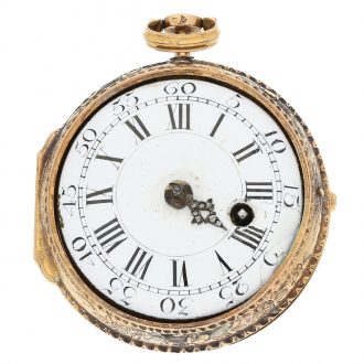 Italian gold verge pocket watch with chatelaine Circa 1780