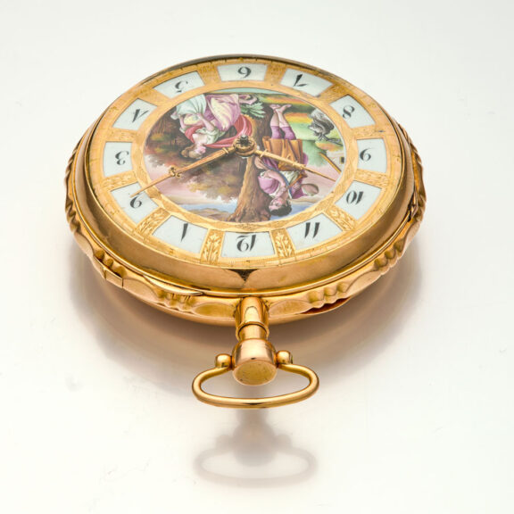 Splendid Swiss gold quarter repeating musical watch Circa 1820 Splendid Swiss gold quarter repeating musical watch Circa 1820