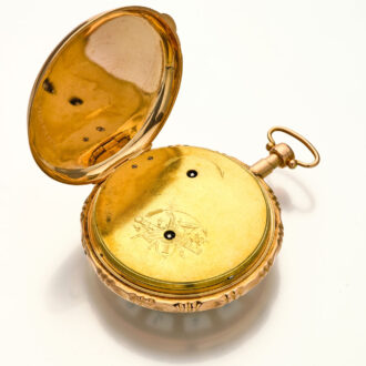 Splendid Swiss gold quarter repeating musical watch Circa 1820