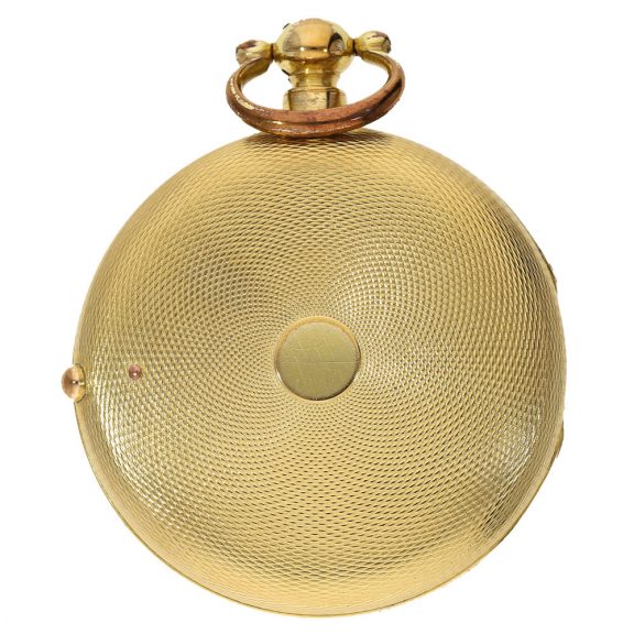 English fire gilt double case verge watch Circa 1780 English fire gilt double case verge watch Circa 1780