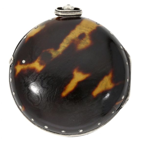Large English silver triple cased verge pocket watch Circa 1770 Large English silver triple cased verge pocket watch Circa 1770