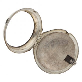 English large silver pair cased verge pocket watch Circa 1770