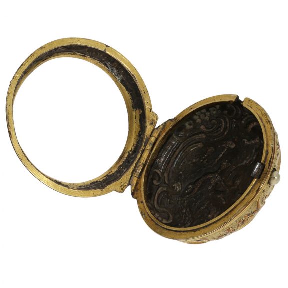 English gold plated repoussé pair cased verge pocket watch Circa 1750 English gold plated repoussé pair cased verge pocket watch Circa 1750
