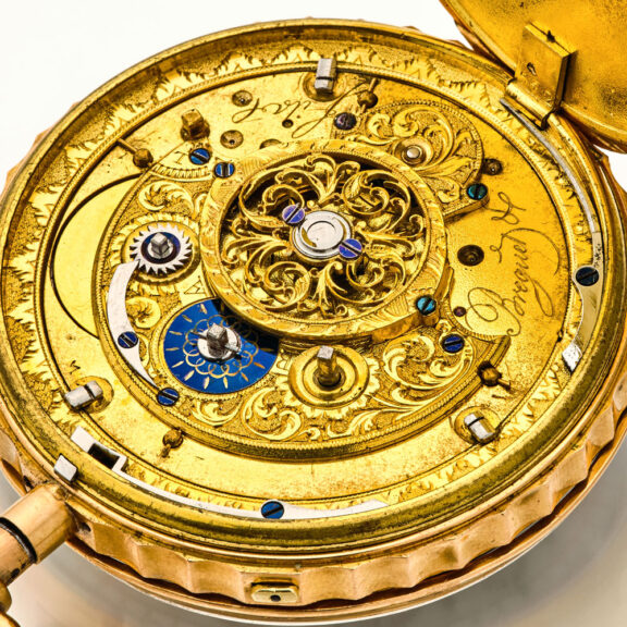 French gold quarter repeating verge watch Circa 1810 French gold quarter repeating verge watch Circa 1810