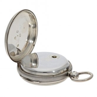 English silver open faced lever pocket watch Circa 1800