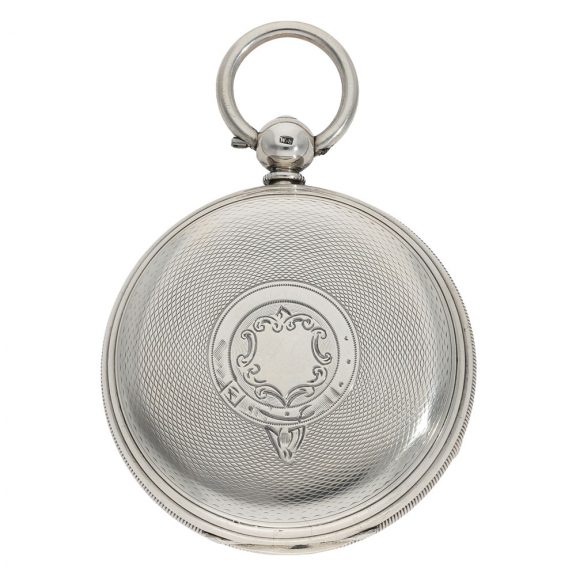 English silver open faced lever pocket watch Circa 1800 English silver open faced lever pocket watch Circa 1800