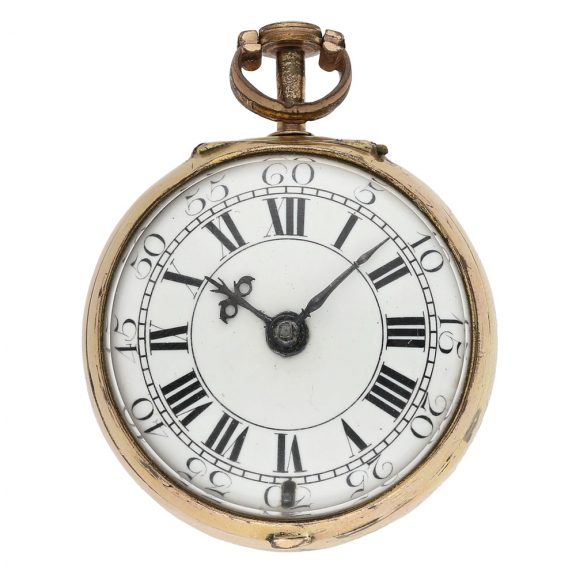 English gold watch with repoussé decoration Circa 1745 English gold watch with repoussé decoration Circa 1745 English gold watch with repoussé decoration Circa 1745