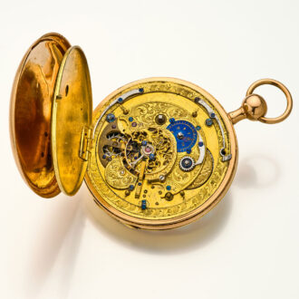 Fine Swiss quarter repeating gold pocket watch Circa 1820