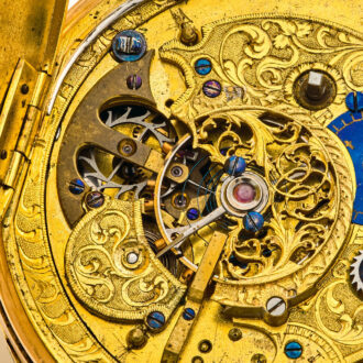 Fine Swiss quarter repeating gold pocket watch Circa 1820