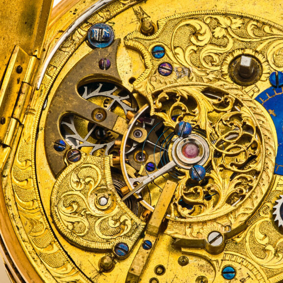 Fine Swiss quarter repeating gold pocket watch Circa 1820 Fine Swiss quarter repeating gold pocket watch Circa 1820
