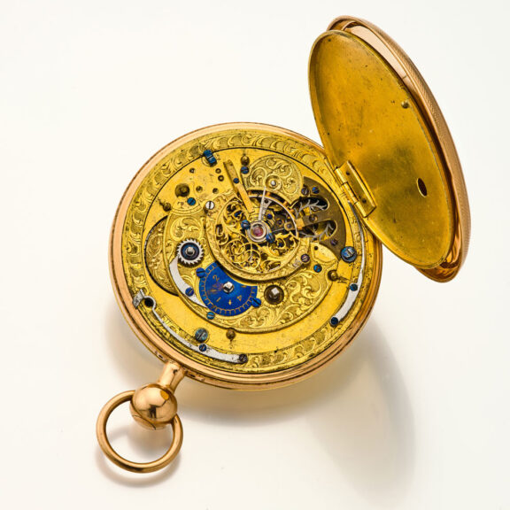 Fine Swiss quarter repeating gold pocket watch Circa 1820 Fine Swiss quarter repeating gold pocket watch Circa 1820
