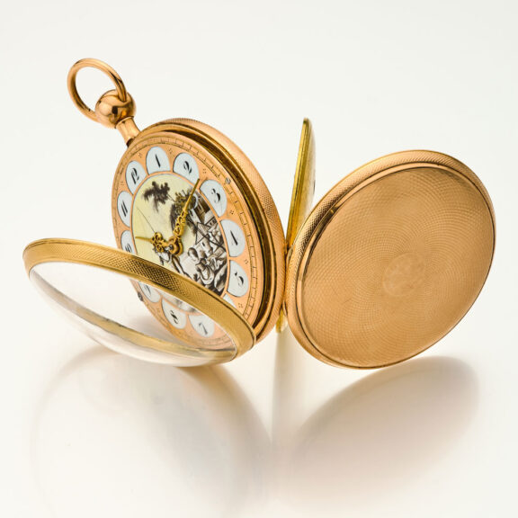 Fine Swiss quarter repeating gold pocket watch Circa 1820 Fine Swiss quarter repeating gold pocket watch Circa 1820