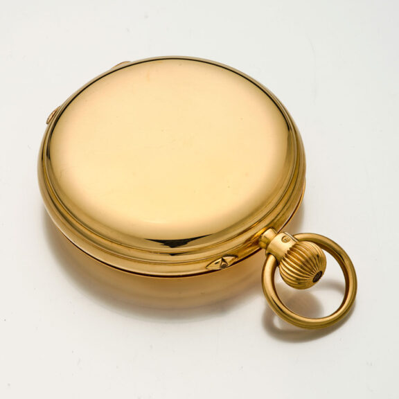 Heavy English gold watch with 52 1/2 minute carrousel Circa 1906 Heavy English gold watch with 52 1/2 minute carrousel Circa 1906