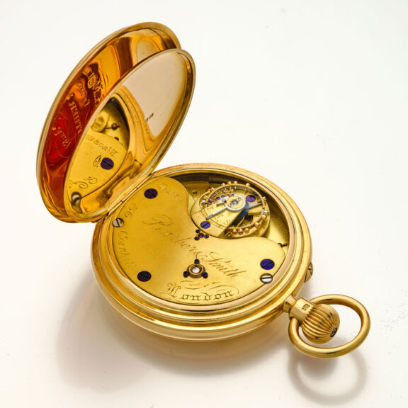 Heavy English gold watch with 52 1/2 minute carrousel Circa 1906 Heavy English gold watch with 52 1/2 minute carrousel Circa 1906