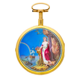 Fine French gold quarter repeating pocket watch “à toc” Circa 1800