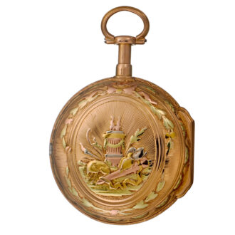 A gold Swiss quarter repeating verge by Le Roy Circa 1770