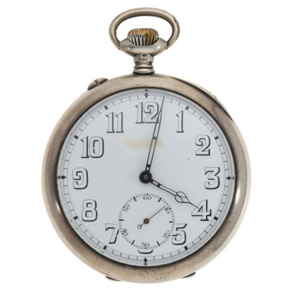 Swiss silver lever watch for the U.S. Corps of Engineers Circa 1910