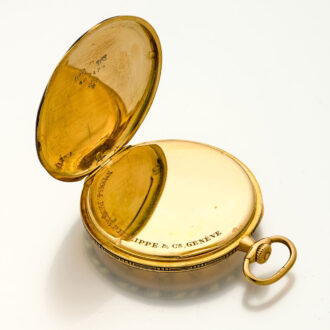 Swiss 18K gold and enamel Neo-classic pocket watch Circa 1920