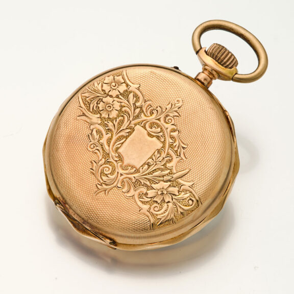 Fine Swiss 14 carat yellow gold keyless dress watch Circa 1900 Fine Swiss 14 carat yellow gold keyless dress watch Circa 1900
