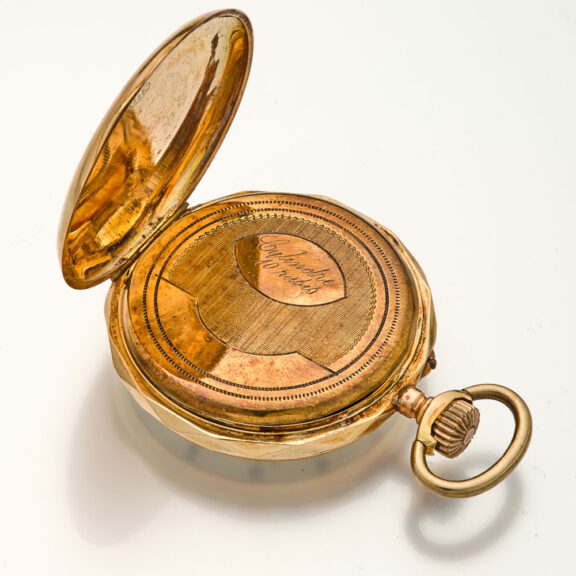 Fine Swiss 14 carat yellow gold keyless dress watch Circa 1900 Fine Swiss 14 carat yellow gold keyless dress watch Circa 1900
