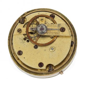 Swiss 18 Carat gold and green enamel “Boule de Geneve” Circa 1890