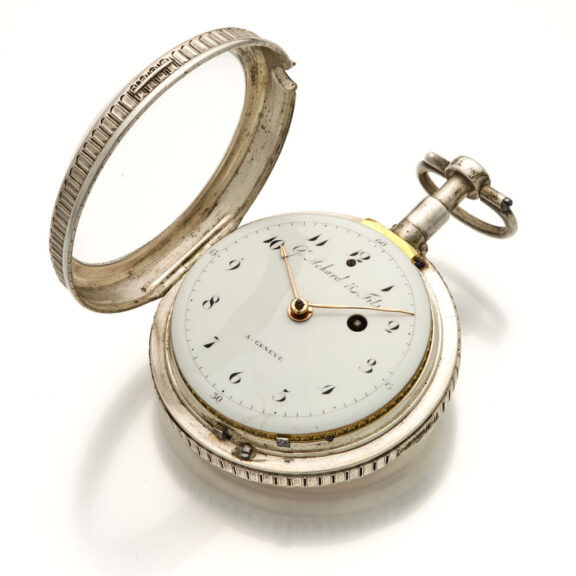 Swiss quarter repeating watch decorated with tortoiseshell Circa 1790 Swiss quarter repeating watch decorated with tortoiseshell Circa 1790