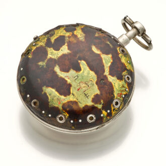 Swiss quarter repeating watch decorated with tortoiseshell Circa 1790 Swiss quarter repeating watch decorated with tortoiseshell Circa 1790