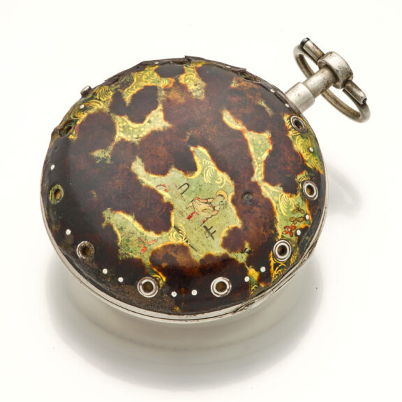 Swiss quarter repeating watch decorated with tortoiseshell Circa 1790 Swiss quarter repeating watch decorated with tortoiseshell Circa 1790