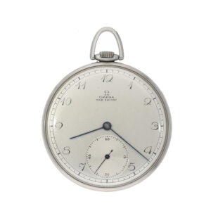 Swiss elegant lever watch in a stainless steel case Circa 1930
