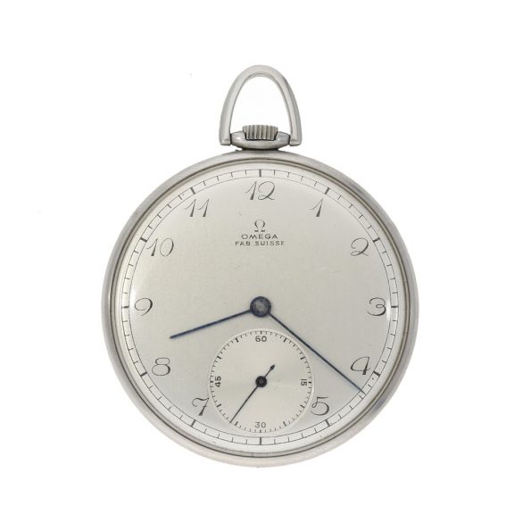 Swiss elegant lever watch in a stainless steel case Circa 1930