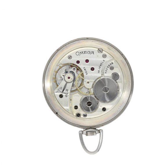 Swiss elegant lever watch in a stainless steel case Circa 1930 Swiss elegant lever watch in a stainless steel case Circa 1930