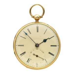 English gold fusee lever in a 18 carat gold case Circa 1842