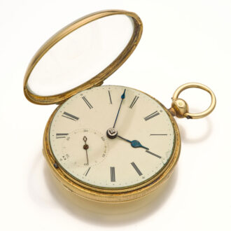 English gold fusee lever in a 18 carat gold case Circa 1842