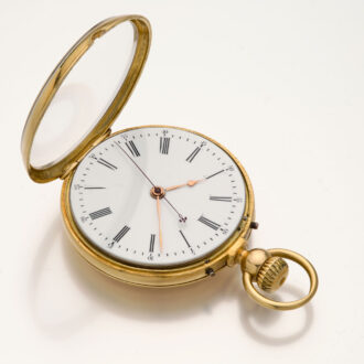 Swiss gold watch with portrait of King Umberto 1 of Italy Circa 1890