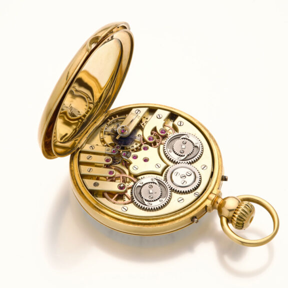 Swiss gold watch with portrait of King Umberto 1 of Italy Circa 1890 Swiss gold watch with portrait of King Umberto 1 of Italy Circa 1890