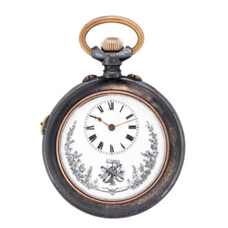 Swiss musical watch playing on request or automatically on the hour Circa 1900