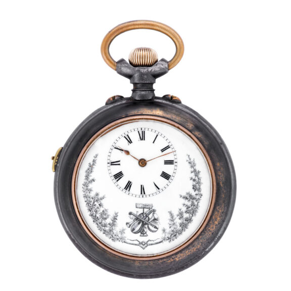 Swiss musical watch playing on request or automatically on the hour Circa 1900