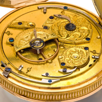 French gold repeating automaton with Jaquemarts Circa 1820