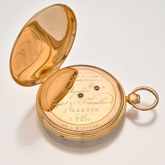 Early Swiss rose gold minute repeating pocket watch Circa 1820 Early Swiss rose gold minute repeating pocket watch Circa 1820
