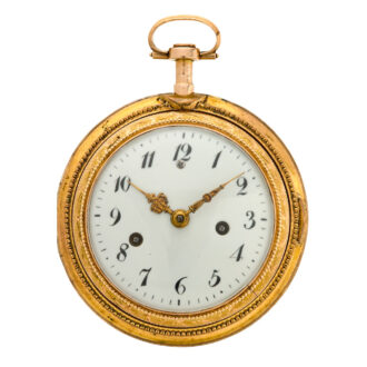 French gold self-striking hour repeating clock watch Circa 1810