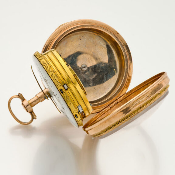 French gold self-striking hour repeating clock watch Circa 1810 French gold self-striking hour repeating clock watch Circa 1810