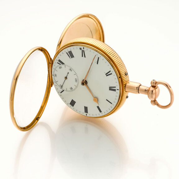 Heavy English gold quarter repeating duplex watch Circa 1813 Heavy English gold quarter repeating duplex watch Circa 1813